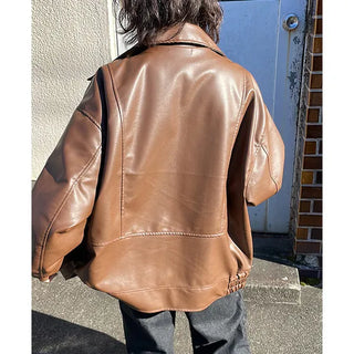 Faux leather jacket