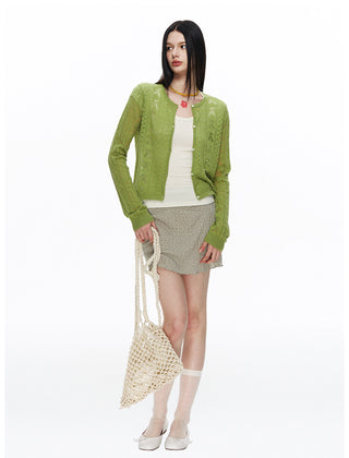 [NECY] Blossom Open Walk Knit Cardigan (2color)