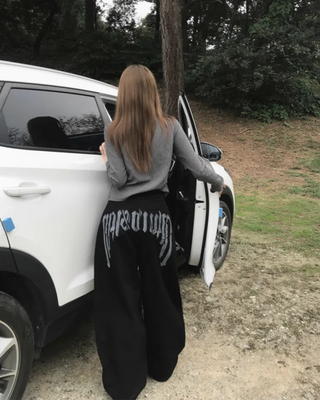 PRINT BALLOON  PANTS