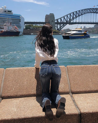 Premium Wash Straight Denim Pants