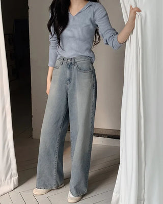Slim slit ribbed knit - 5 colors