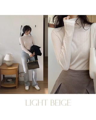 Slim High-Neck T-Shirt (5 colors)