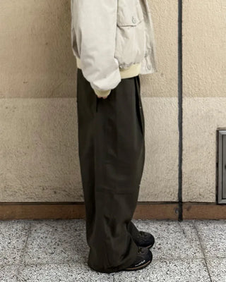 (Unisex) Drawstring Pintuck Slacks