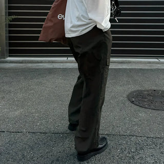 (Unisex) Big Pocket Nylon Easy Pants