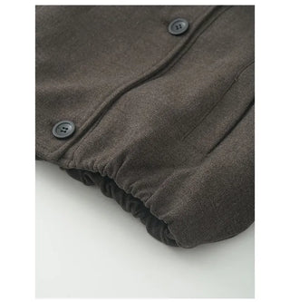Stand-collar half jacket