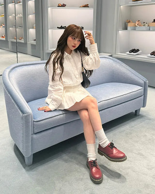 (ORIGINAL) Basic Pintuck Shirring Shirt