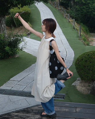 Big canvas shoulder bag