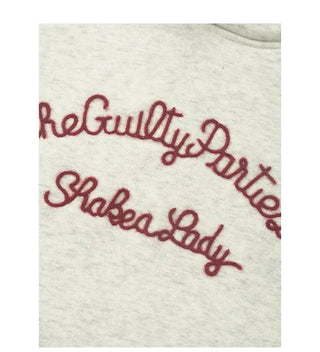 Lettering embroidered hoodie
