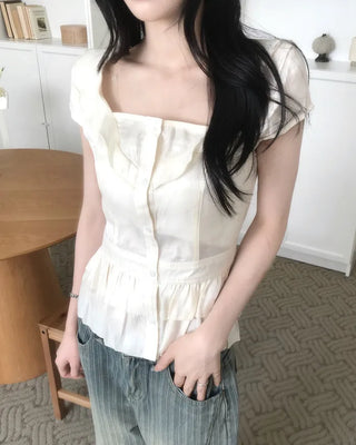 satin ribbon blouse