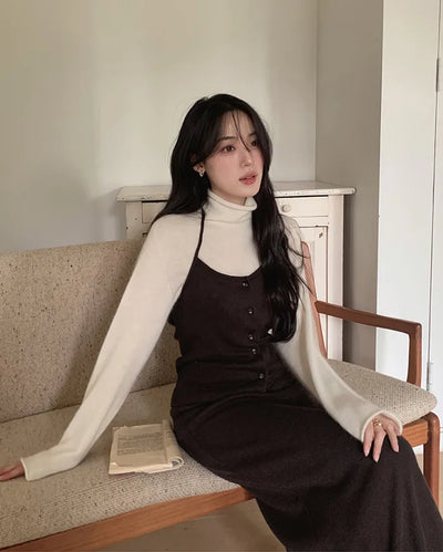 Knit camisole & knit skirt set