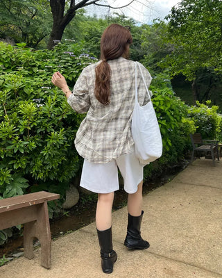 Checked overshirt