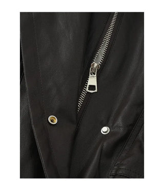 (2 colors) Boa Faux Leather Jacket