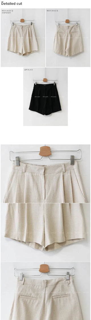 Calm linen shorts