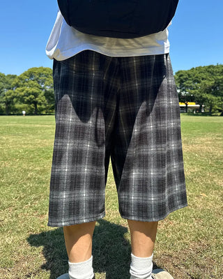 Checked Bermuda shorts