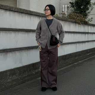 Soft Texture V-Neck Cardigan