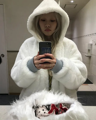 Reversible fur jacket