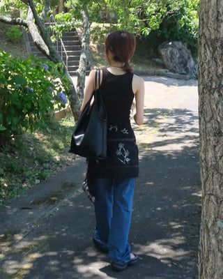 Eco-leather Triangle Shoulder Bag