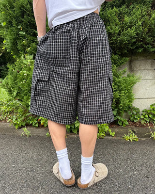 Checked cargo Bermuda shorts