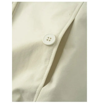 High-neck waist string down jacket
