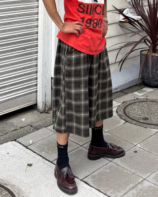 Checked Bermuda Pants