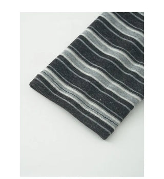 Multi-border cropped T-shirt