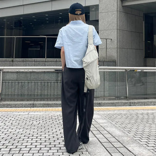 Casual zippered backpack