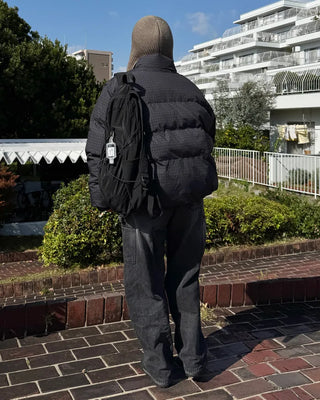 Checked padded jumper