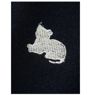 Round neck boucle button jumper