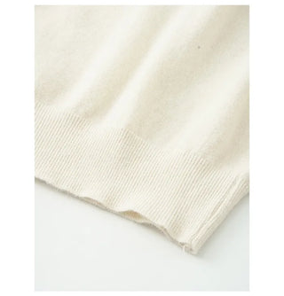 Half-zip-up color knit