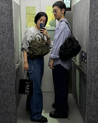 [7th Re-release] (ORIGINAL) Middle Multi-Pocket Crossbody Bag (black)
