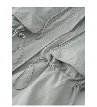 (2 colors) Checkered pattern, color-blocked, fleece-lined hooded jacket (brushed lining)