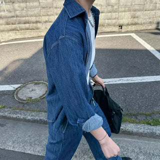 Basic denim color shirt