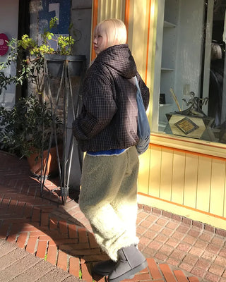 Drawstring Check Jumper