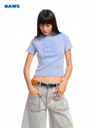 [NOTAWEAR] Patch Embroidery T-shirt