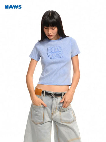 [NOTAWEAR] Patch Embroidery T-shirt