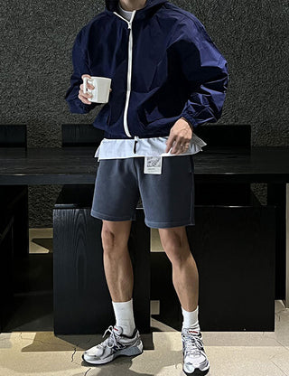Zipper Windbreaker Hooded Jacket (5 colors)