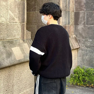 Sleeve Line Bicolor Knit