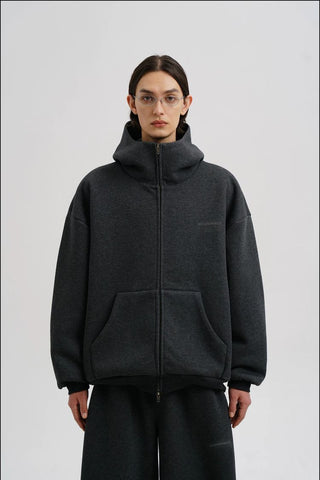 [MASONPRINCE] Air Layer Stand Collar Hoodie Set