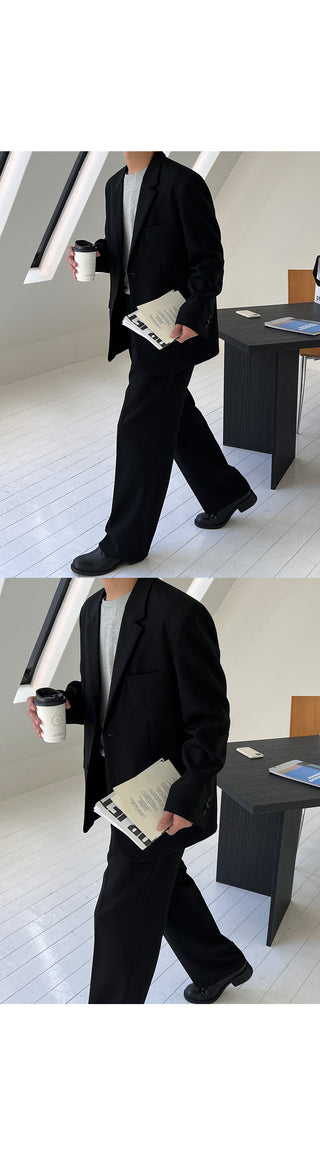 Again One-Pleat Slacks