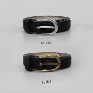 #LENTO. (Over 200,000 sold) Classic Belt (silver/gold)