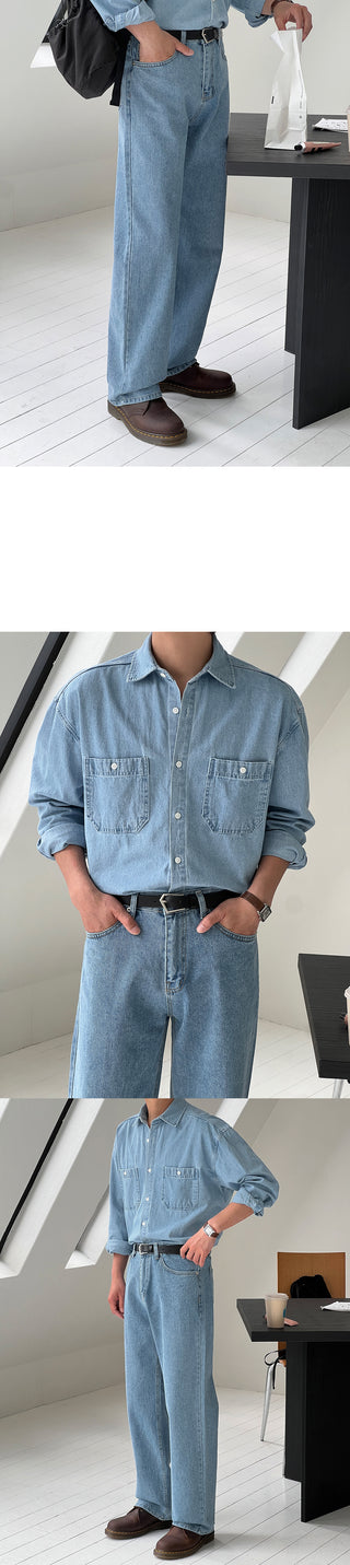 Fore Semi-Wide Denim Pants