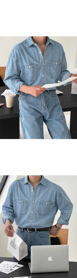 Dijon Pocket Denim Overshirt