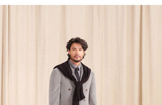 [CULTUM] Double-Breasted Cotton Corduroy Suit Set