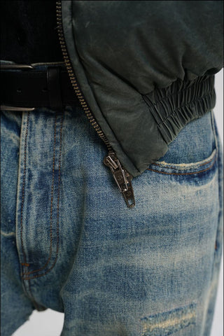 [MASONPRINCE] Sand-washed Boxy Workwear Padded Jacket