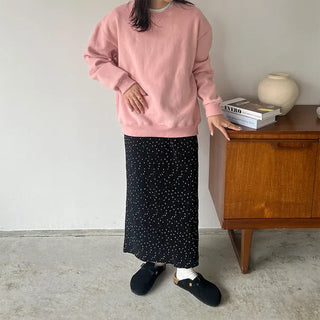 Pastel brushed fleece sweatshirt - P000KZUH