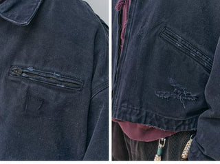 [Monterest] Washed Distressed Work Jacket