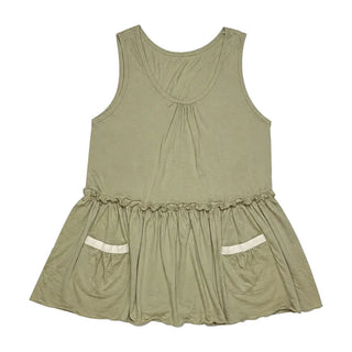 [2 colors] Pocket Long Sleeveless