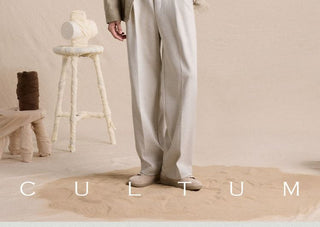 [CULTUM] Linen Blend Shirt Collar Jacket