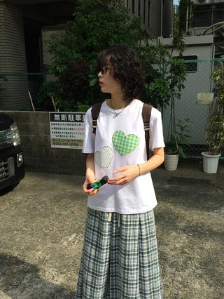 Heart Oversized Short-Sleeve T-Shirt