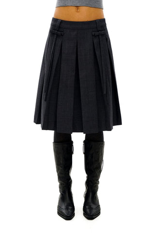 [Moromoro2] Collegiate Tailored Blazer and Pleated  Skirt Set